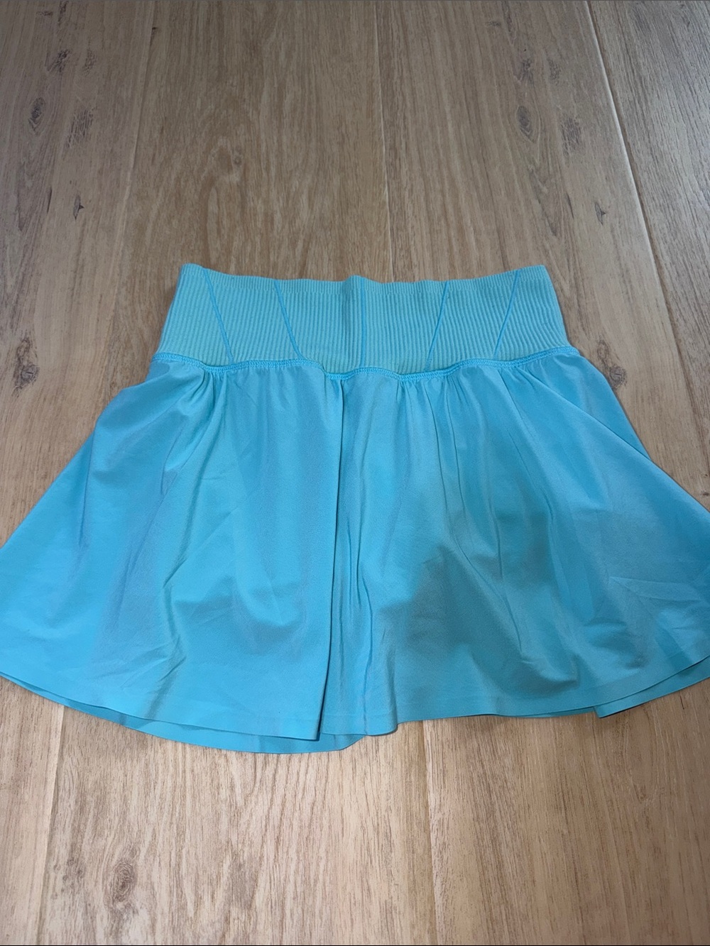 Aerie Women's Aqua Flare Skirt with Wide Waistband size xsmall